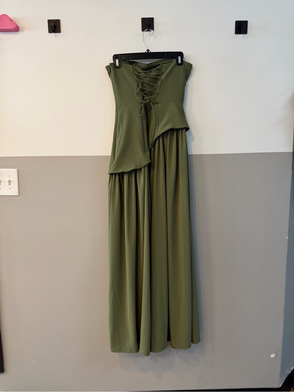 Babyboo Fashion Maliyah Maxi Dress NWT Khaki Corset Wedding Guest Formal M - Picture 10 of 16